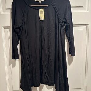 Max Studio Black Tunic Top